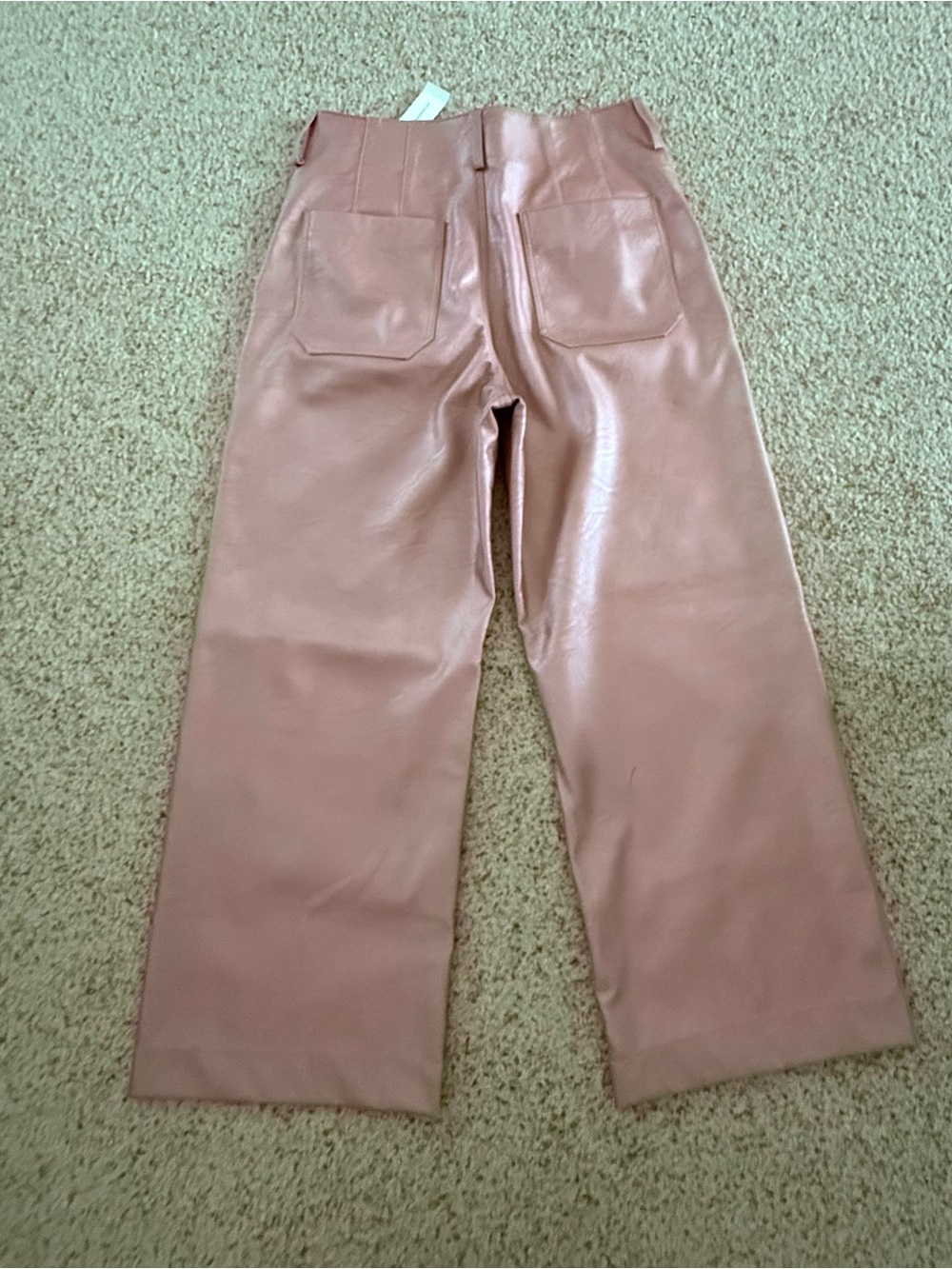 NWT Anthropologie Maeve Colette Metallic Pink Crop pants - Picture 6 of 9